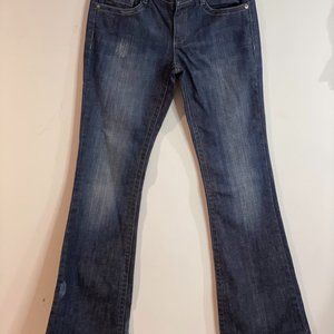 Elie Tahari Bootcut Jeans Womens 4 Mid Rise Blue Denim Medium Wash Pants